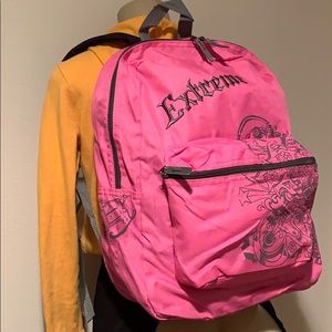 Pink backpack